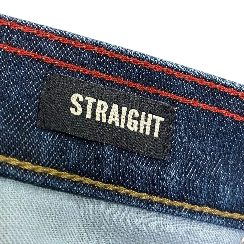 American Giant Dakota Straight Jeans Mens 38x32 Blue Denim Dark Vintage Wash NEW